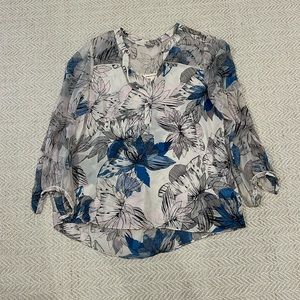 Rebecca Taylor floral silk blouse